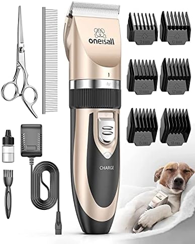 oneisall Low Noise Dog Clippers Grooming Kit for Dogs Cats Pets by oneisall