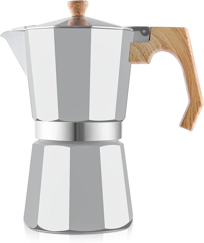 wedrink Stovetop Espresso Maker Aluminum Moka Pot 9 Espresso Cup-15.2OZ Cuban Coffee Maker Stove top Coffee Maker Moka Italian Espresso by WEDRINK