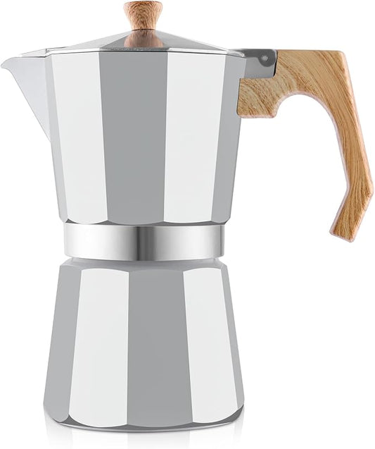 wedrink Stovetop Espresso Maker Aluminum Moka Pot 9 Espresso Cup-15.2OZ Cuban Coffee Maker Stove top Coffee Maker Moka Italian Espresso by WEDRINK