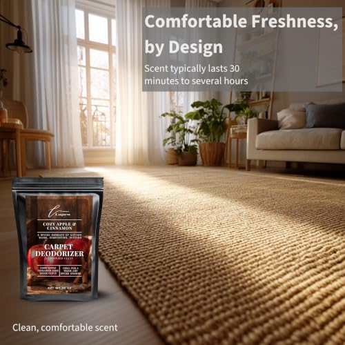 Lapew Cozy Cinnamon & Apple Carpet Deodorizer Powder - Pet Safe Freshener for Vacuuming | Scented Odor Eliminator for Home | 36 oz - Image 5