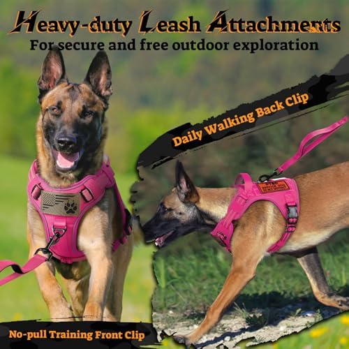 rabbitgoo Tactical Dog Harness Medium Sized, No Pull Service Pet Vest - Image 7