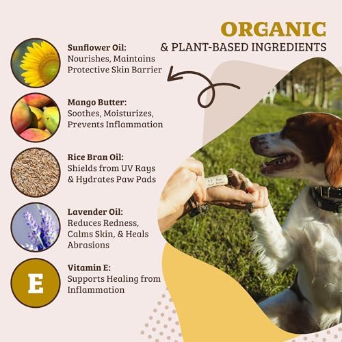 Natural Dog Company PawTection Dog Paw Wax – 0.15 oz Stick - Image 4