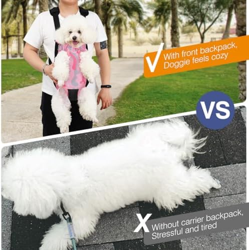 Pawaboo Pet Front Carrier Backpack for Small Medium Dogs - Image 6