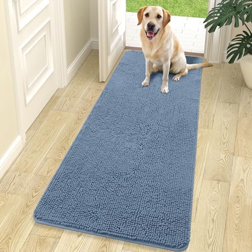 OLANLY Dog Door Mat for Muddy Paws 70x24, Super Absorbent Chenille Mud Mat by OLANLY
