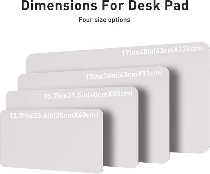 Aothia Large PU Leather Desk Pad Protector – Non-Slip Mouse Pad & Writing Mat for Office/Home, Waterproof, Easy to Clean (23.6" x 13.7", Pale Lavender White) - Image 6