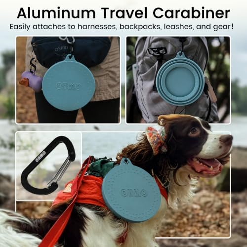 OHMO Spill Proof Collapsible Dog Bowl, 34oz Portable Dog Water Bowl - Image 5