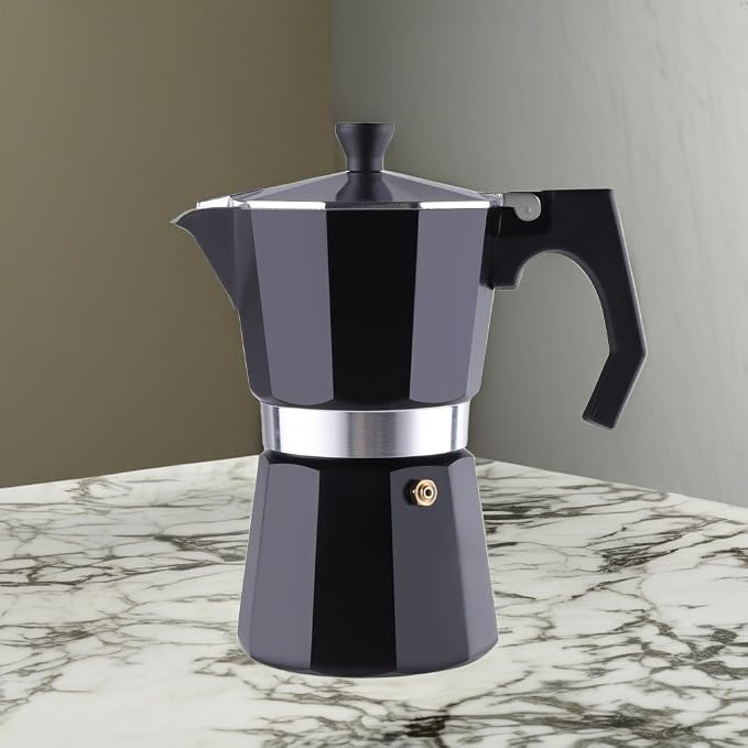 wedrink Stovetop Espresso Maker Aluminum Moka Pot 6 Cups Cuban Coffee Maker Stovetop Coffee Maker Moka Italian Espresso - Image 5