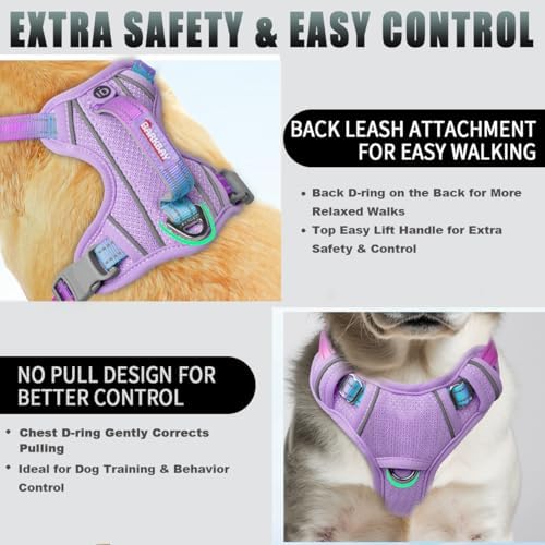 BARKBAY Dog Harness for Small Sized Dog No Pull Dog Vest ID Tag Pocket - Image 3