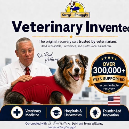 Surgi Snuggly Dog Surgery Recovery Suit, Cone Alternative, Spay/Neuter L - Image 2