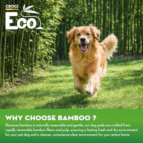 CROCI Charcoal Puppy Pads with Adhesive Tabs 2X Odor Control 28x34in 40Ct - Image 3