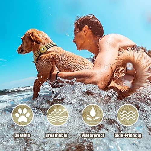 Auroth Airtag Dog Collar, Adjustable Air Tag Case Holder Dog Collar for Medium Large Dogs, Airtag Dog Collar Holder with Heavy Duty D Ring Tangle Free - Image 6
