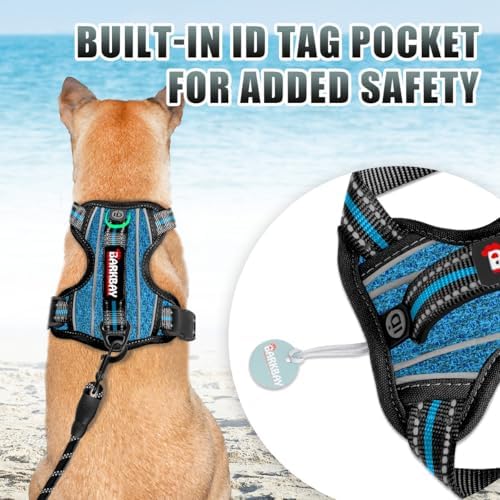 BARKBAY Dog Harness for Large Dogs No Pull Dog Vest ID Tag Pocket - Image 2