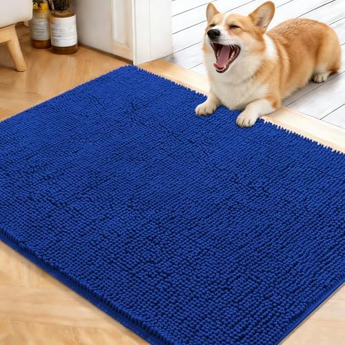 OLANLY Dog Door Mat for Muddy Paws 40x32, Super Absorbent Chenille Mud Mat by OLANLY
