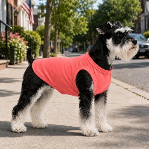 Pet Clothes Dog Clothing Blank T-Shirt Tanks Top Vests for Small Middle Large Size Dogs 100% Cotton Dog Summer Vest Classic (XL, Lobster Pink) - Image 5