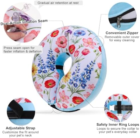 BEAUTYZOO Dog Cone Collar Alternative After Surgery,Pet Neck Donut E-Collar - Image 3