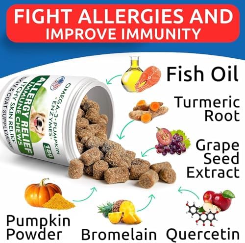 Dog Allergy Relief Chews - Skin Health & Anti-Itch Supplement with Omega-3 - Image 4