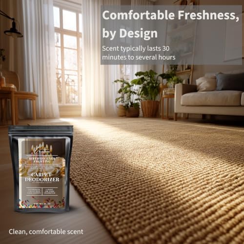 Lapew Birthday Cake Frosting Carpet Deodorizer Powder - Pet Safe Freshener for Vacuuming | Scented Odor Eliminator for Home | 36 oz - Image 5