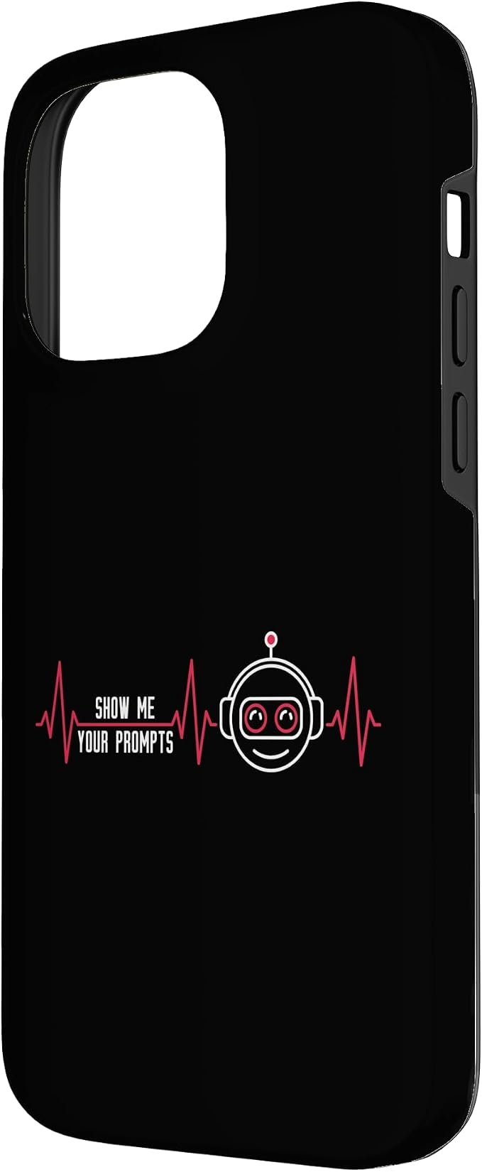 Show Me Your Prompts AI Artificial Intelligence Heartbeat Case for iPhone 14 Pro Max - Image 2