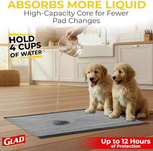 Glad for Pets XL Charcoal Training Pads for Dogs and Puppies, 50 Ct, 4-Pk - Image 2