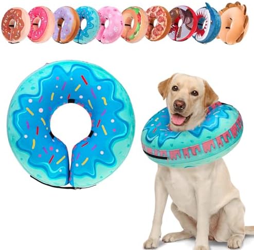 BEAUTYZOO Dog Cone Collar Alternative After Surgery,Pet Neck Donut E‑Collar by BEAUTYZOO
