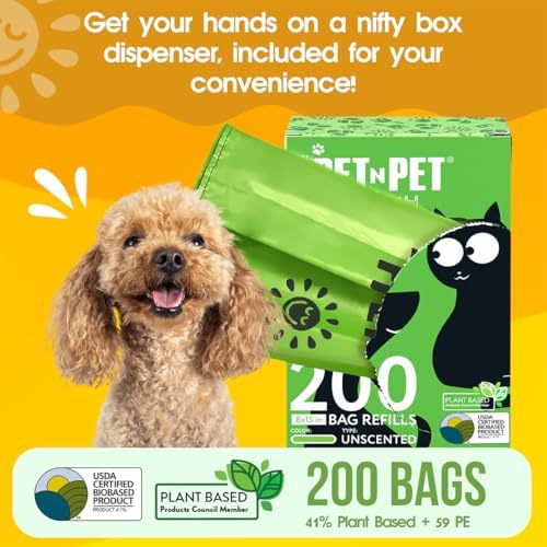Pet N Pet Poop Bags for Dogs, 200 Count, Unscented, Tie Handles Thick - Image 3