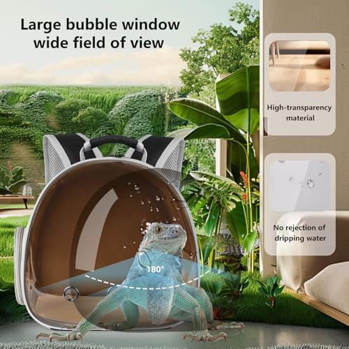 Guinea Pig Carrier, Guinea Pig Backpack with Clear Bubble Window (Black-Polarize, Backpack) - Image 3