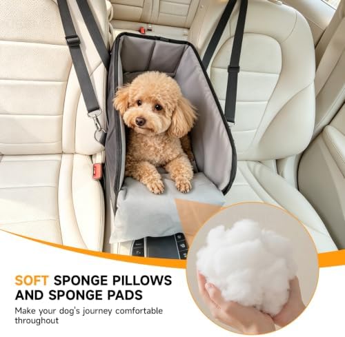 Collapsible car Travel seat, Suitable for Small Dogs up to 11 lbs - Image 4