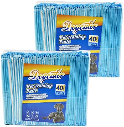 Dogcator Dog Pee Pads Extra Large 80 Count, Thicken Dog Training Pads 30"x36", Puppy Pee Sheets XL for Indoor, Outdoor Use, Heavy Absorbent Disposable Underpads, Blue by Dogcator