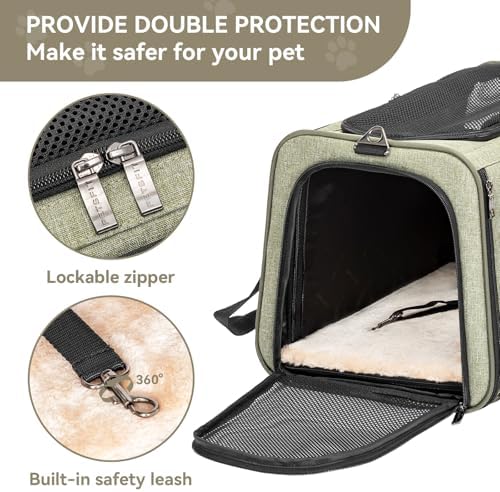 Petsfit Large Expandable Cat Carrier for Travel, Up to 18 lb - Image 5