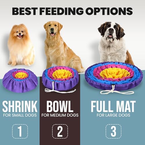 PET ARENA Snuffle Mat Dog Puzzle Feeder for Slow Eating & Brain Training - Image 2