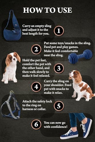 Noah & Paw Dog Sling Carrier for Small Dogs 3-10lb, Dog Sling for Small Dogs and Cats, Dog Carrier with Adjustable Padded Strap, Vegan Denim Lined with Fur, 3X Safety Features, Machine Washable - Image 6