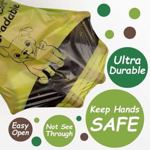 GREENER WALKER Poop Bags for Dog Waste, 1080 Doggy Waste Bags Extra Thick Strong 100% Leak-Proof (Brown) - Image 3