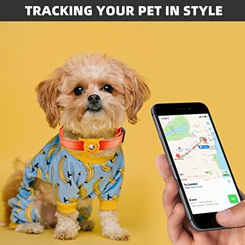 Reflective Dog Collar, Compatible with AirTag, Nylon Pet Cat Puppy Collar for Small, Medium, Large, and Extra Large Dogs - Image 3