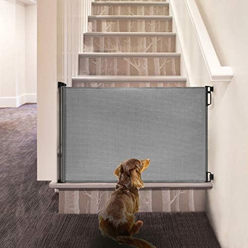 EasyBaby Extra Wide and Extra Tall Retractable Baby Gate Extends up to 71" Wide, 39.3" (100cm) Tall, Grey/Pet Retractable Gates for Stairs, Doorways, Hallways, Indoor and Outdoor - Image 5