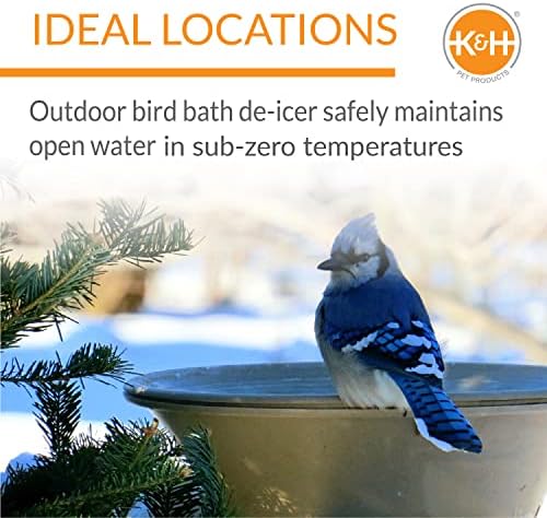 K&H Pet Products Ice Eliminator Original Birdbath Deicer Natural Original 50 Watts - Image 4