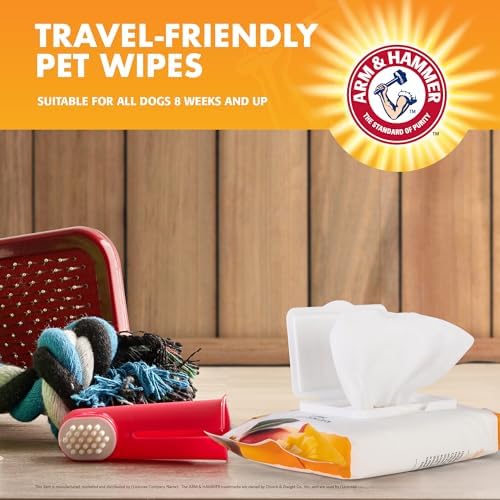 Arm & Hammer Heavy Duty Multipurpose Dog Bath Wipes, Mango, 30 Count, 6-Pk - Image 3