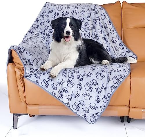 Stuffed Premium Soft Dog Blankets for Large Dogs, Large Cat Blanket Washable for Human Bed Couch Protection Cover, Dog Essentials for Dog, 66 * 82 inches, Grey - Image 7