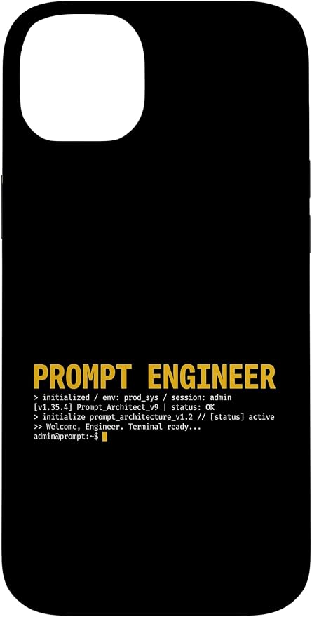 Prompt Engineer Terminal Screen AI Developer Software Coder Case for iPhone 14 Plus by Unknown