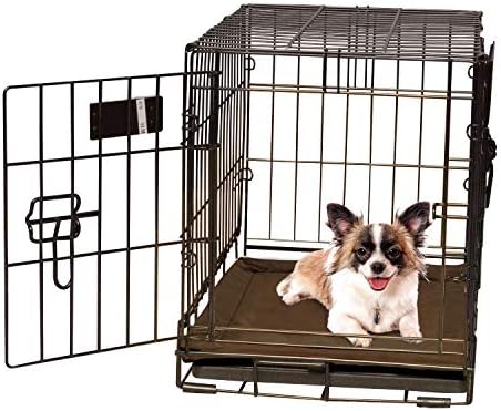 K&H PET PRODUCTS Self-Warming Crate Pad Mocha X-Small 14 x 22 Inches by KHPetProducts