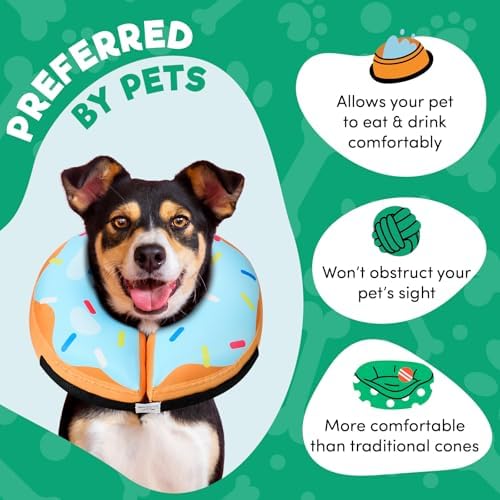 BENCMATE Inflatable Dog Cone Collar Alternative After Surgery Medium - Image 4