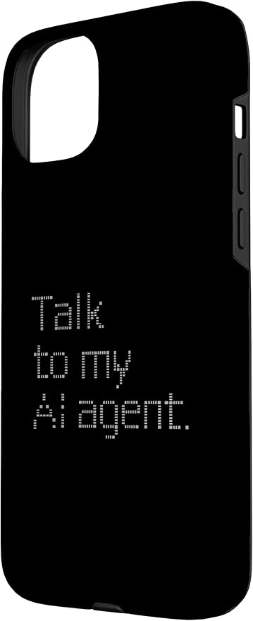 Talk to My AI Agent - Minimalist Tech Design Case for iPhone 15 Plus - Image 2