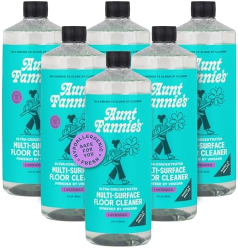 Aunt Fannie's Ultra Concentrated Vinegar Floor Cleaner, Lavender, 6 Pack by AuntFannies
