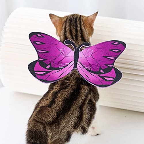 Pet Cat Bat Wings for Halloween Party Decoration, Puppy Collar Leads Cosplay Bat Costume,Cute Puppy Cat Dress Up Accessories - Image 2