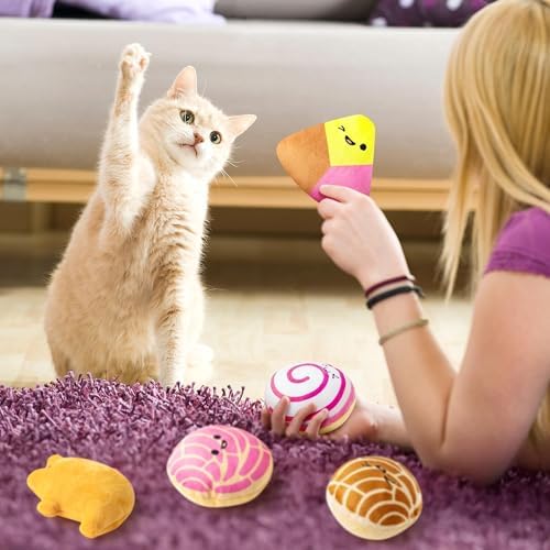 L1rabe Mexican Concha Catnip Stuffed Toys for Cats- Gifts for Kitten Lovers - Image 4