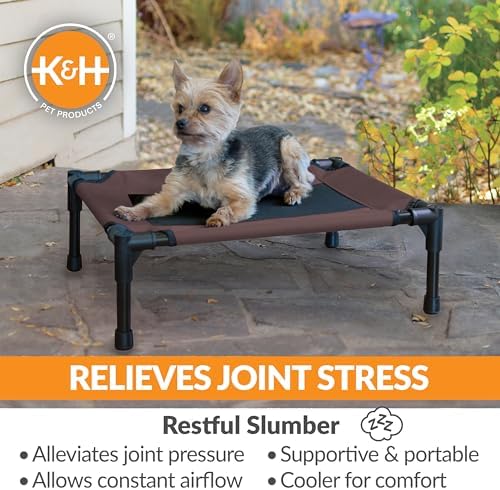 K&H Outdoor Elevated Dog Bed for Small Pets, Green, Small 22x17in - Image 3