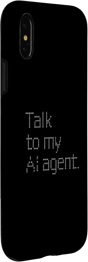 Talk to My AI Agent - Minimalist Tech Design Case for iPhone X/XS - Image 3