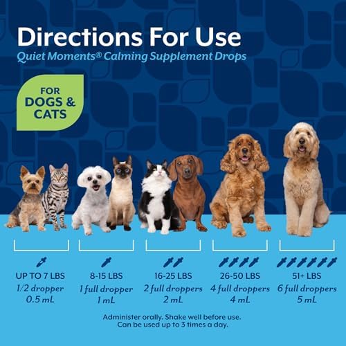 NaturVet Quiet Moments Calming Drops for Cats & Dogs - 2 Oz - Image 6