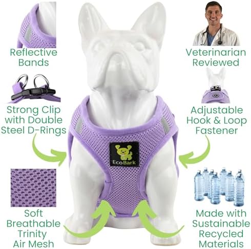 EcoBark Step in Dog Harness, Reflective & Adjustable Body Halter Vest, XL - Image 6