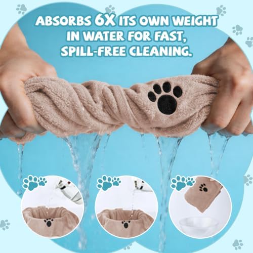 Puomue Microfiber Dog Towels for Drying Dogs, Super Absorbent and Soft Pet Towels for Dogs or Cats, 40''X23.6'', Pet-Friendly, Perfect for Pets of Different Fur Types. (Camel, 40''X23.6'' - 2pack) - Image 4