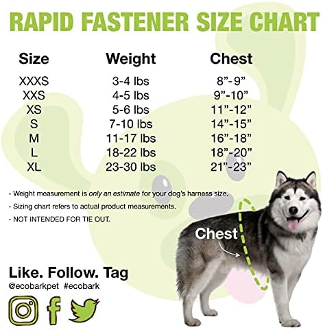 EcoBark Extra Small Dog Harness, Step in Vest, Forest Green, XS Dogs - Image 6